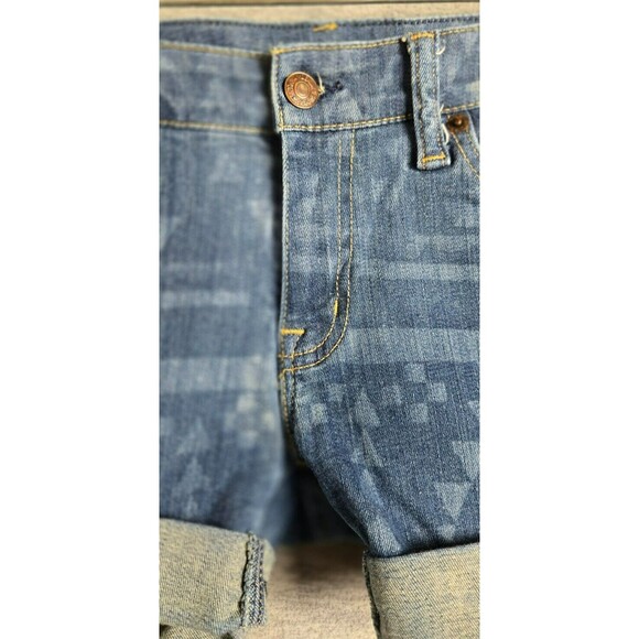 Denim & Supply Ralph Lauren Womens Jean Denim Shorts Tribal Pattern Size 27/34 - Picture 5 of 7